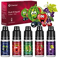 Ciberate- 5 paquetes 10ml Multi Fruit E Liquid Vape Liquid para Vape E Cigarettes- E Juice for E Cig Vape Starter Kits…